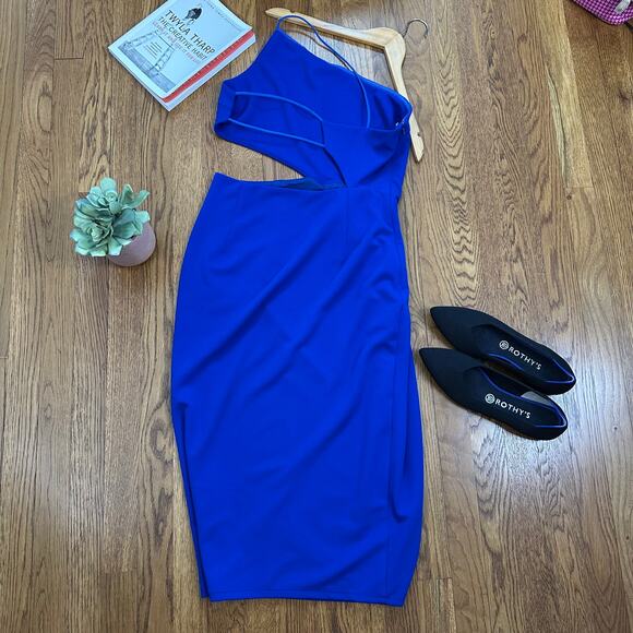 Hello Molly Love in the Night Dress in Cobalt Blue - Picture 11 of 11